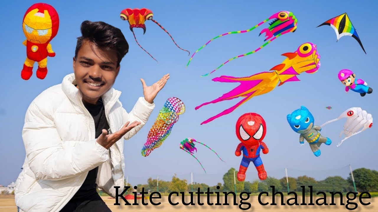 Kite cutting challange / full masti / 🪁 challange cut patang