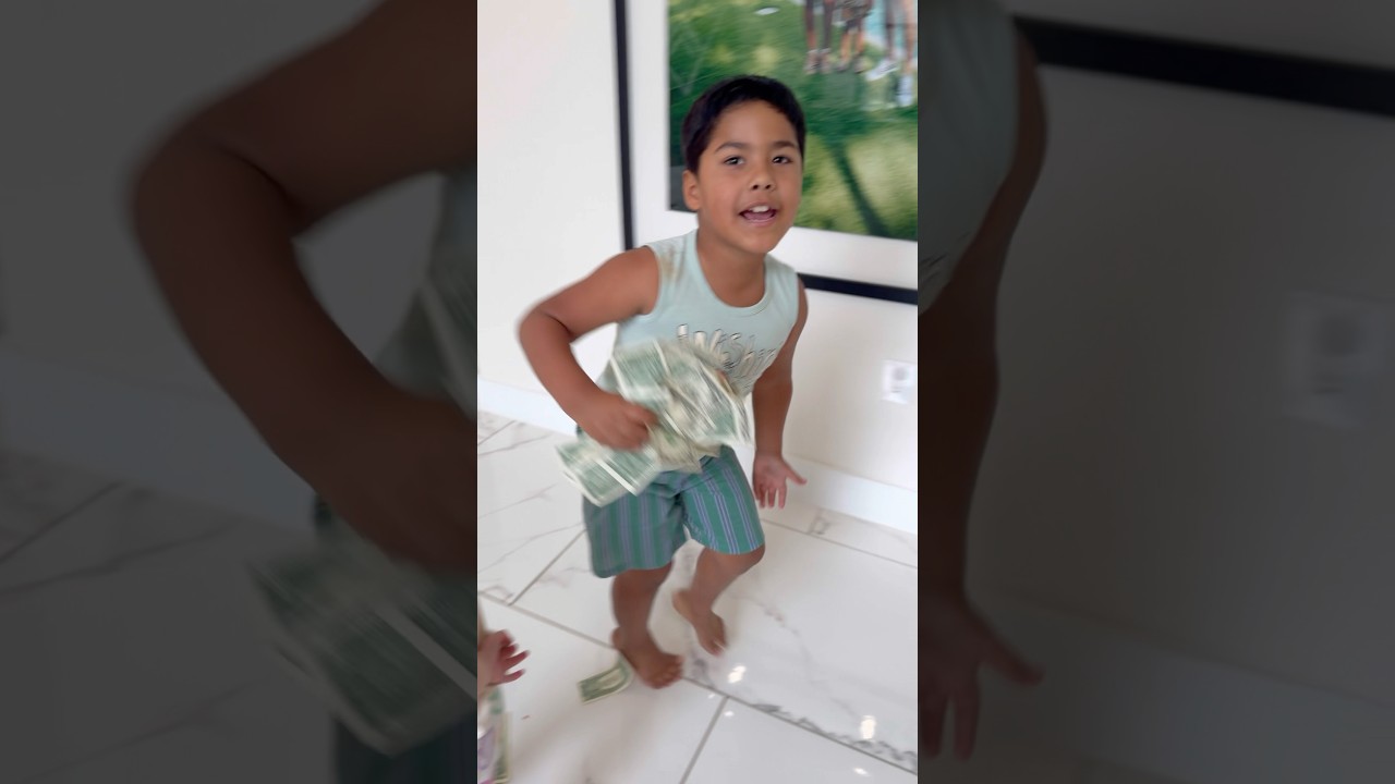 Son gets mad after sister ruins his money #shorts