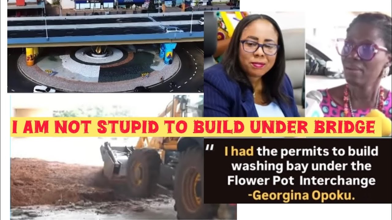 “I am not stupid to build under interchange”- woman  building under flower pot interchange speaks.