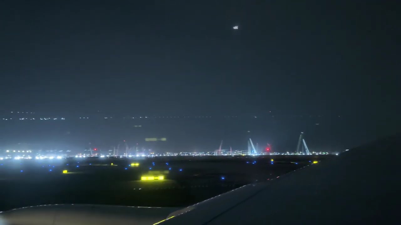Into the Night: Peaceful Takeoff from Singapore Changi