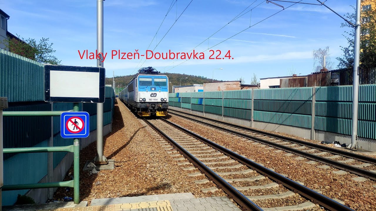 Vlaky Plzeň-Doubravka 22.4. 2023 [4K]