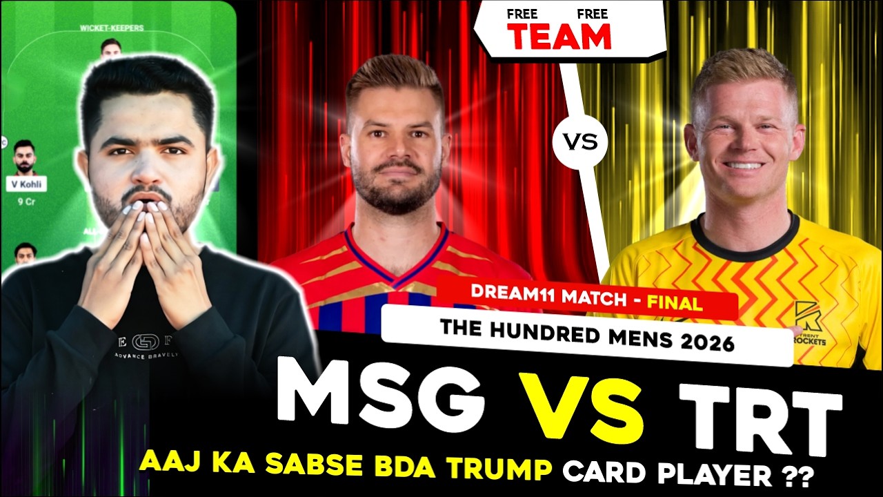 TRT vs MO Dream11 Prediction | Trent Rockets vs Manchester Super Giants Today Match Prediction |