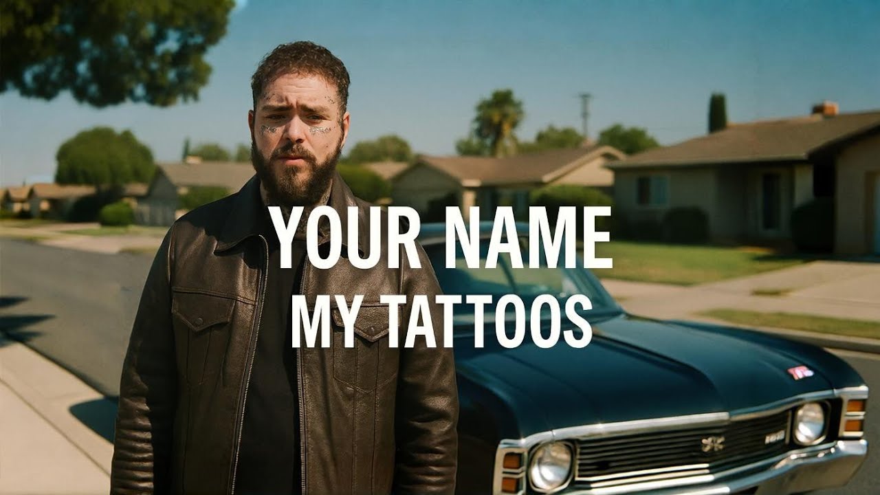 Post Malone Style — Your Name in My Tattoos – Emotional Love Song 2026| Heartbreak Trap Pop