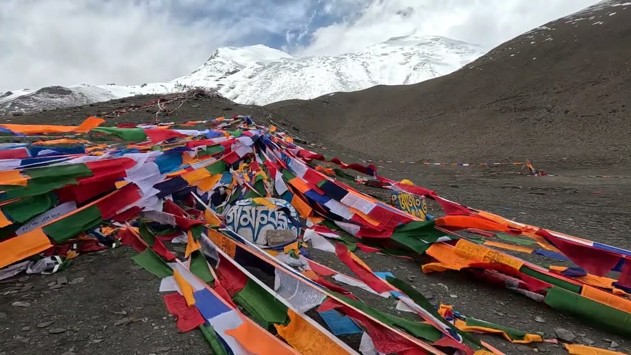 prayer flags in Tibet
