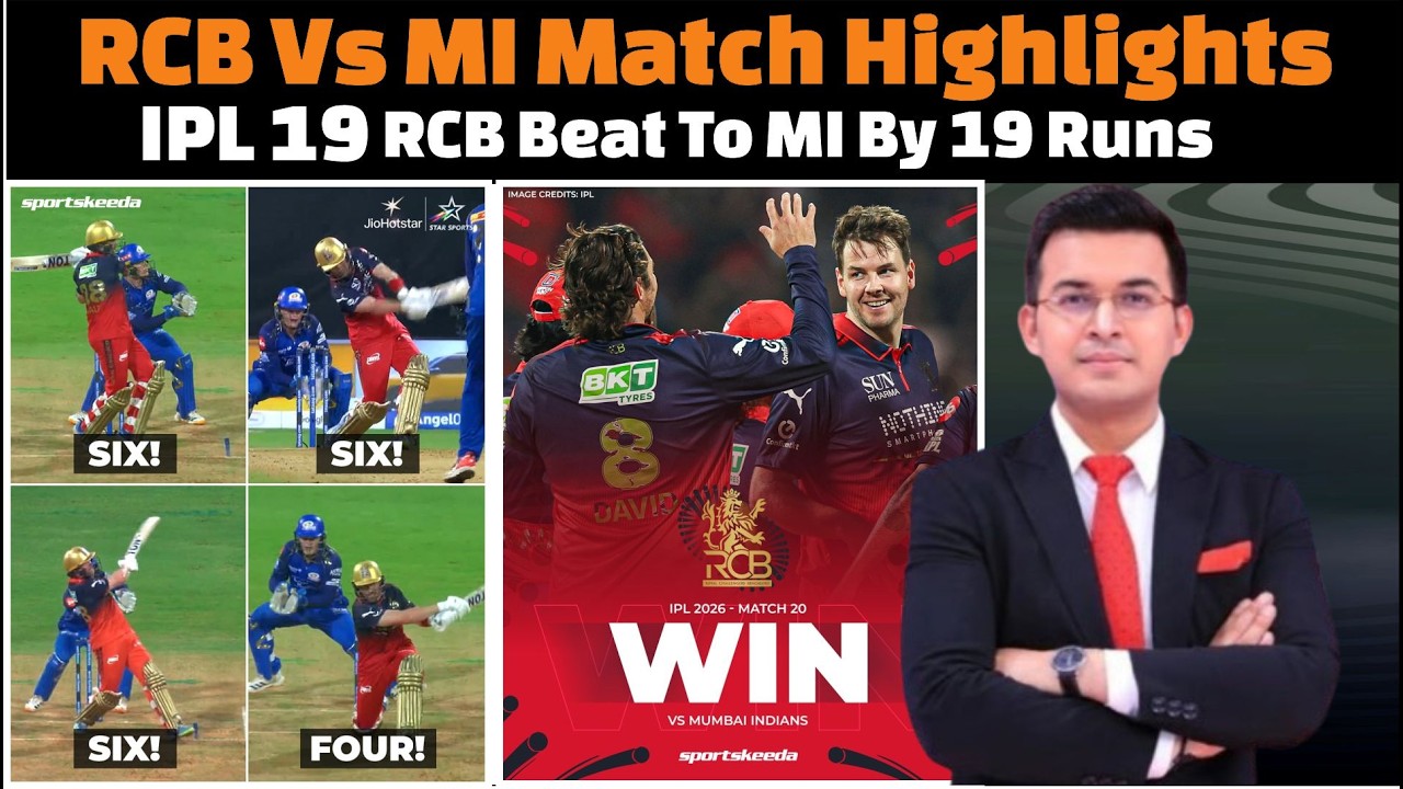 Royal Challengers Bengaluru vs Mumbai Indians complete Match Highlights IPL 2026.