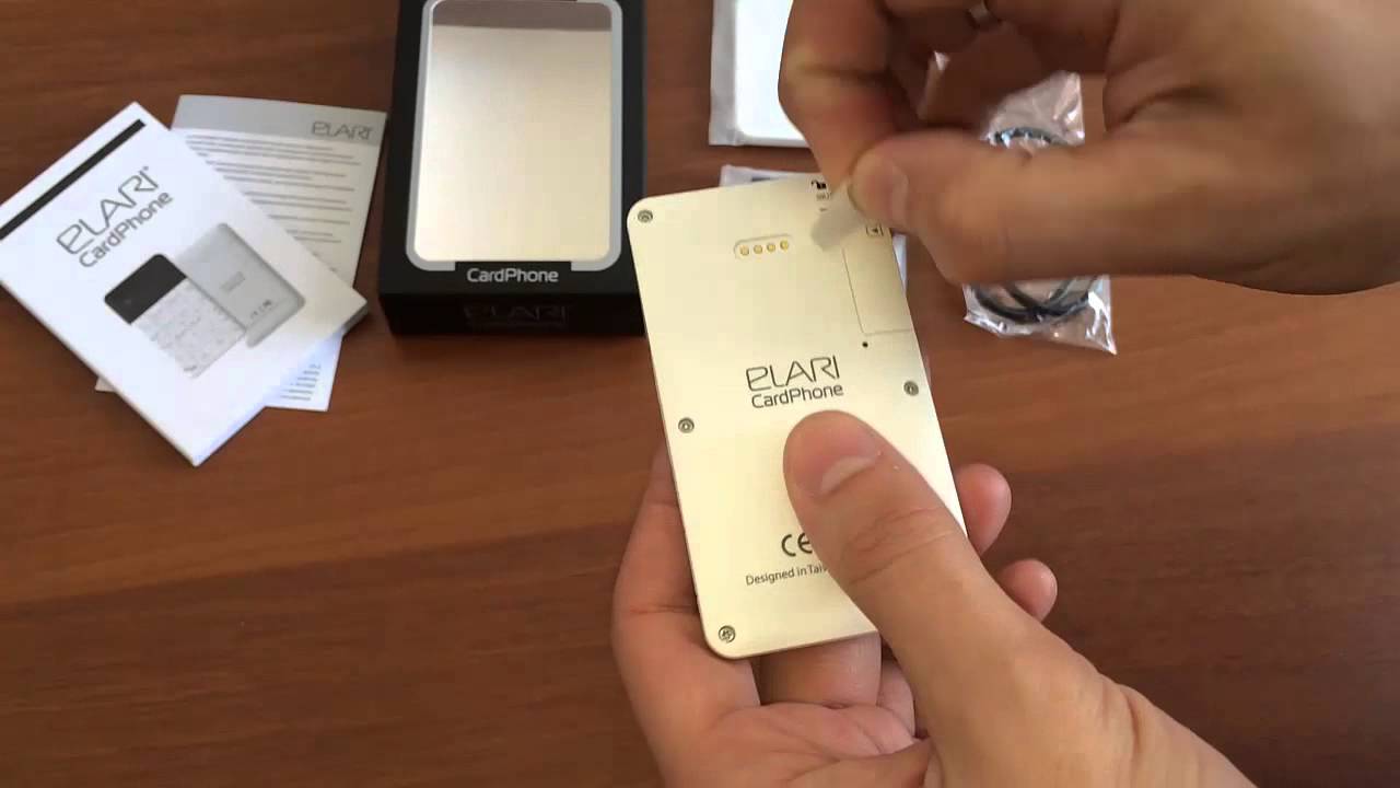 Elari Cardphone: Установка SIM карты