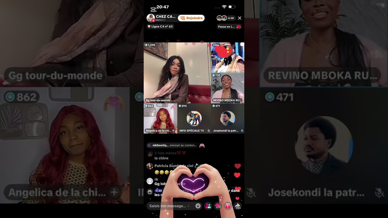  bokanisaki Mboka,Géraldine na Angelica balongue la chine po Carine amataki na live ya Sarah bosuki