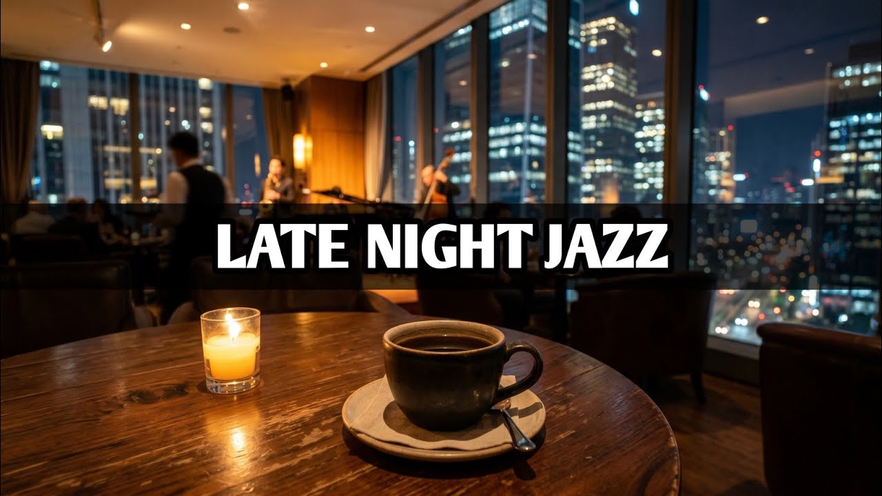 Smooth Echo Lounge Jazz ☕ Relaxing Coffee Music & Cozy Night Ambience