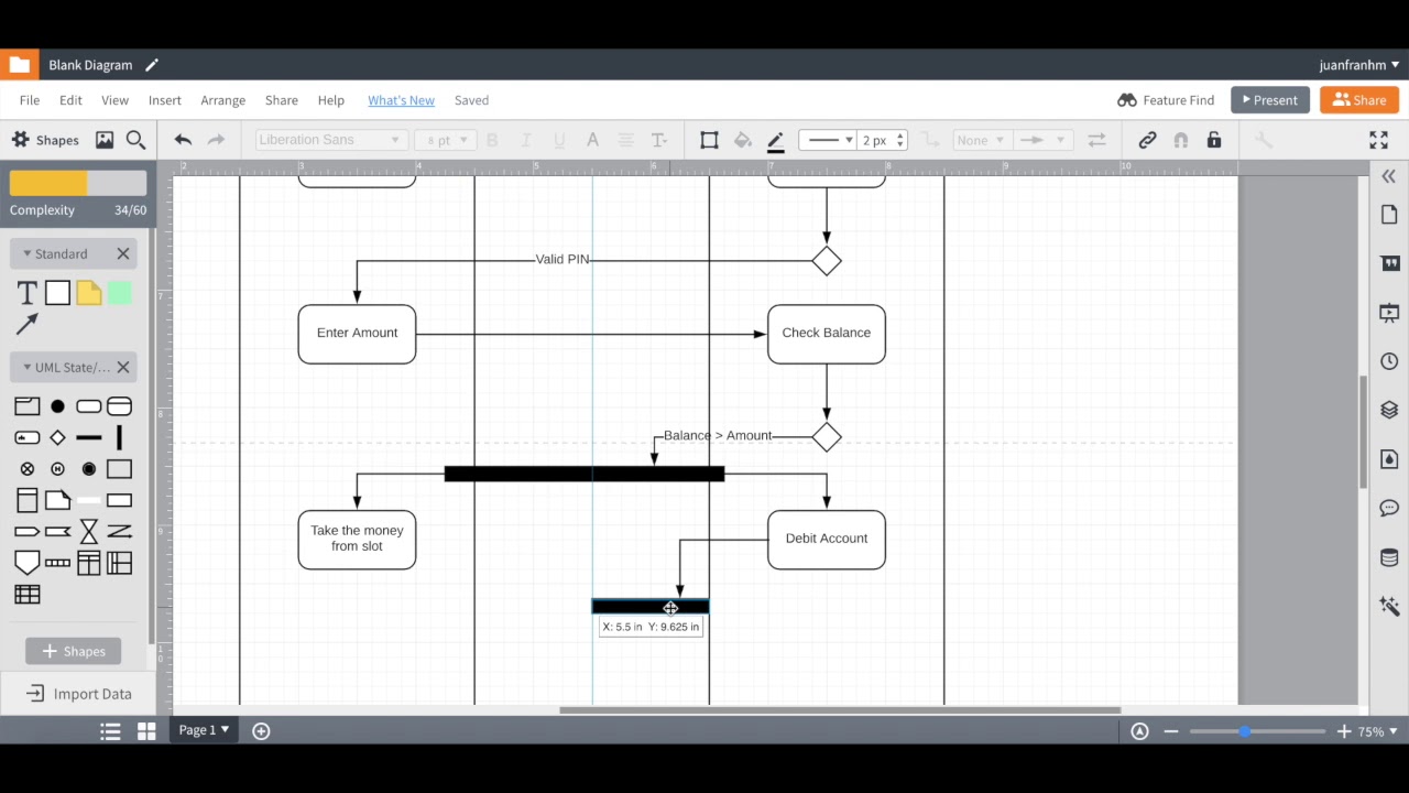 Activity Diagram in Lucidchart