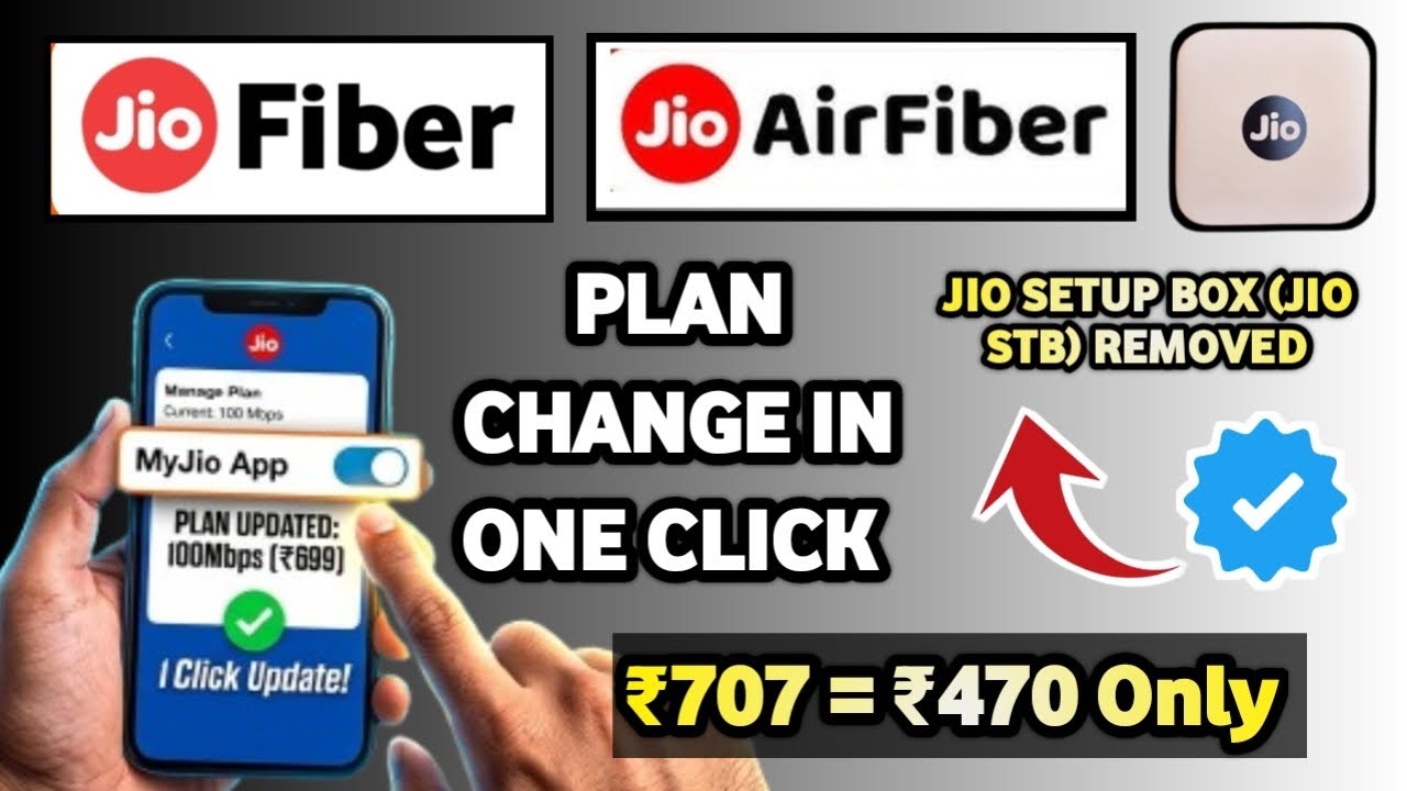 Jio Fiber & Airfiber Plan Change Process 2026 | Jio Home Plan change | How to remove Jio Setup box