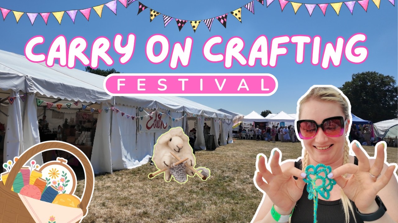 200 Stalls, 150 Classes & Melting Glass in a Field | Carry on Crafting Festival Vlog