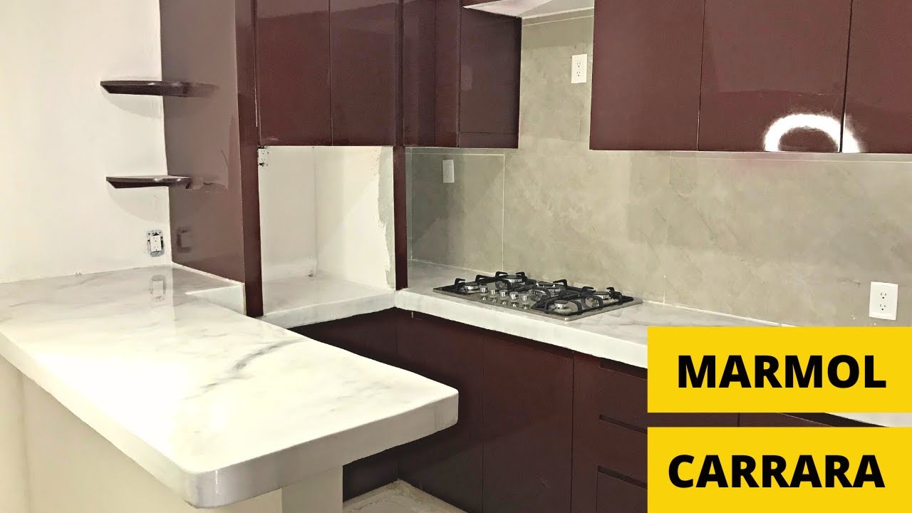 Mármol Carrara Sobre Concreto | Cubiertas Epoxi