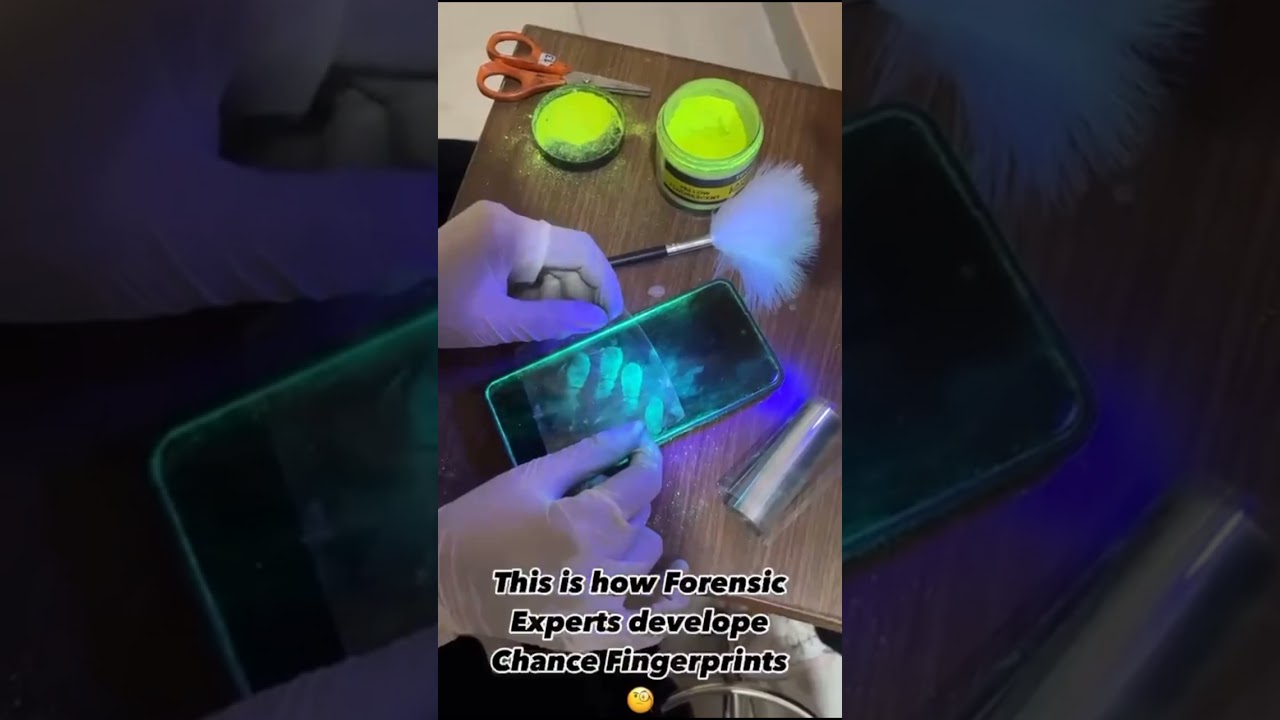 Collection of chance Fingerprint 🫆 Share to the future forensic expert #criminaljustice #fingerprint