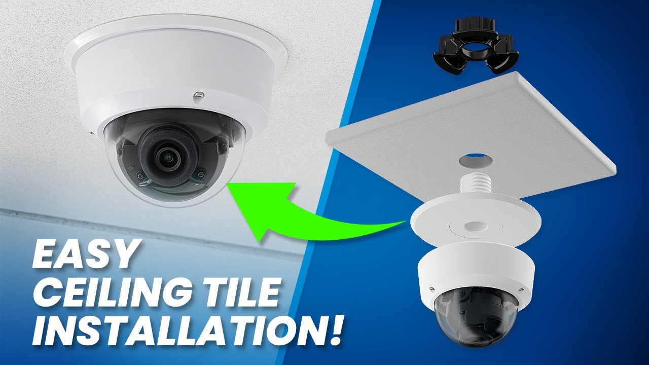 CE-CTMP-5: The Easy Solution for Mounting Indoor Dome Cameras on Ceiling Tiles!