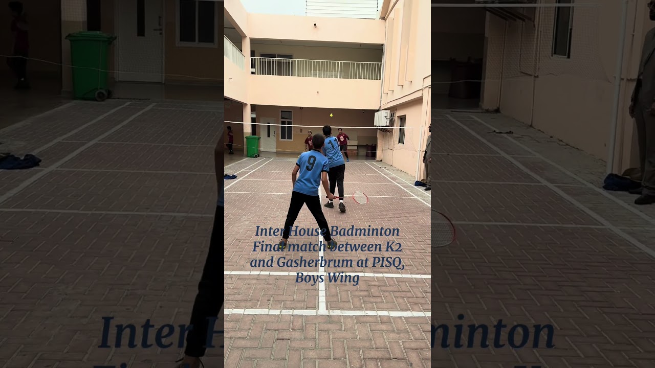 Inter House Badminton Final Match between K2 and Gasherbrum at Boys Wing 
