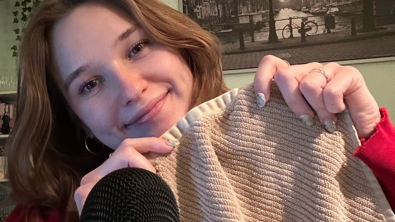 tea towel microphone scratching (no talking, thunder like sounds) 🍵☁️🛌