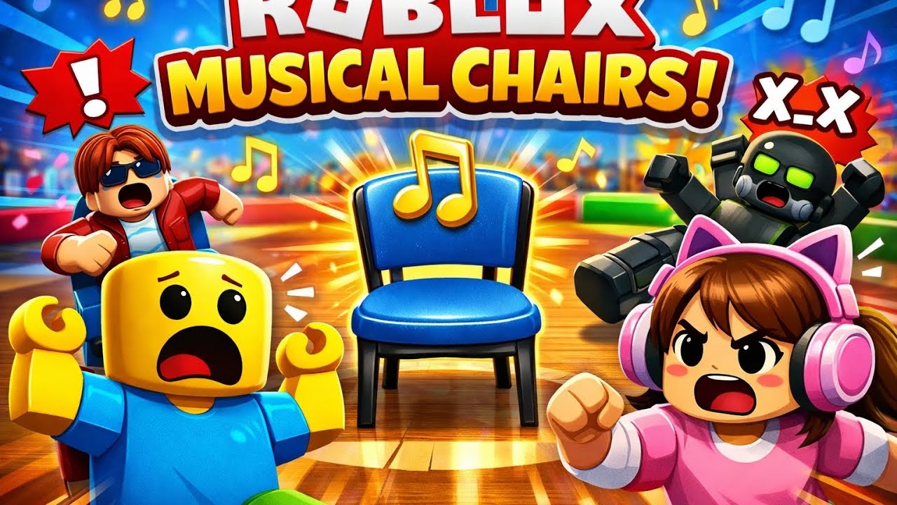 Let's play musical chairs in Roblox 😈 @Hellogamerz2016 