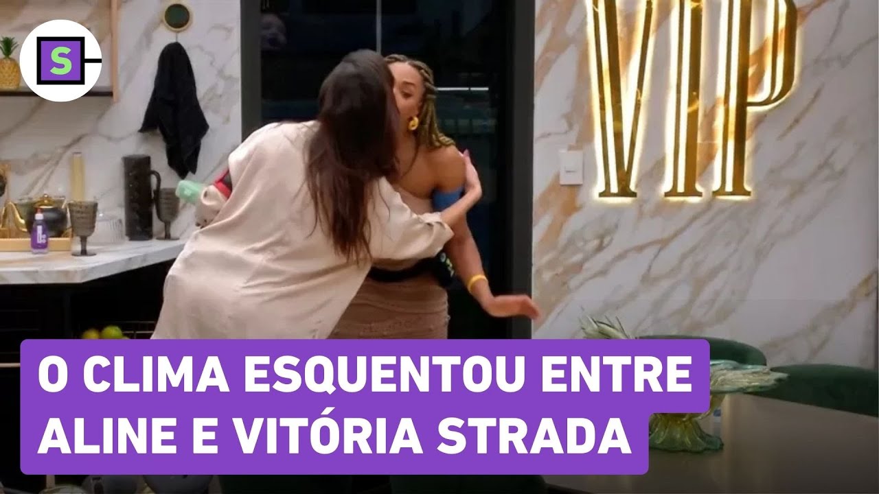BBB 25: Vit&oacute;ria Strada brinca sobre BEIJO em Aline e manda RECADO para o namorado; veja o v&iacute;deo!