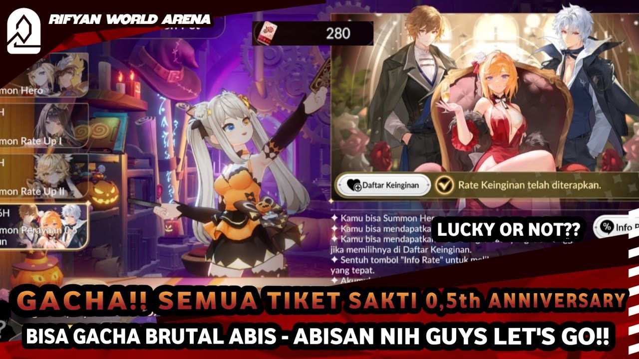 GACHA BRUTAL!! ABISIN SEMUA TIKET SAKTI 0,5th ANNIVERSARY - Seven Knights Re:BIRTH