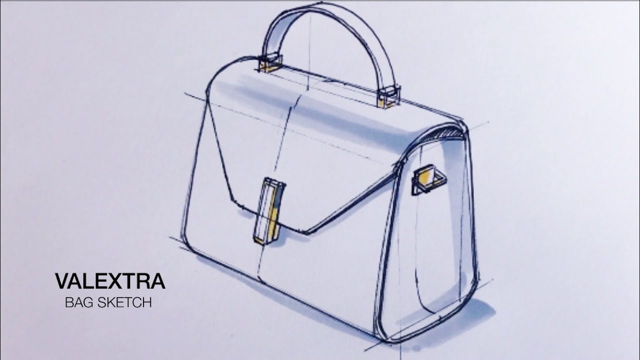 가방스케치를 해볼께요. 가방디자인스케치 /  Let me draw a bag sketch / Bag design sketch