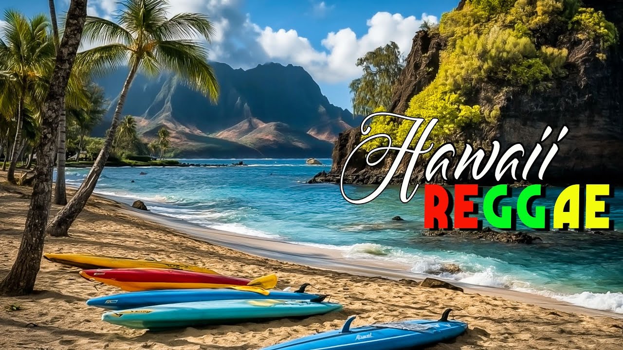 Hawaii Reggae Sunset Vibes 🌅 Tranquil Island Melodies & Soothing Ocean Waves