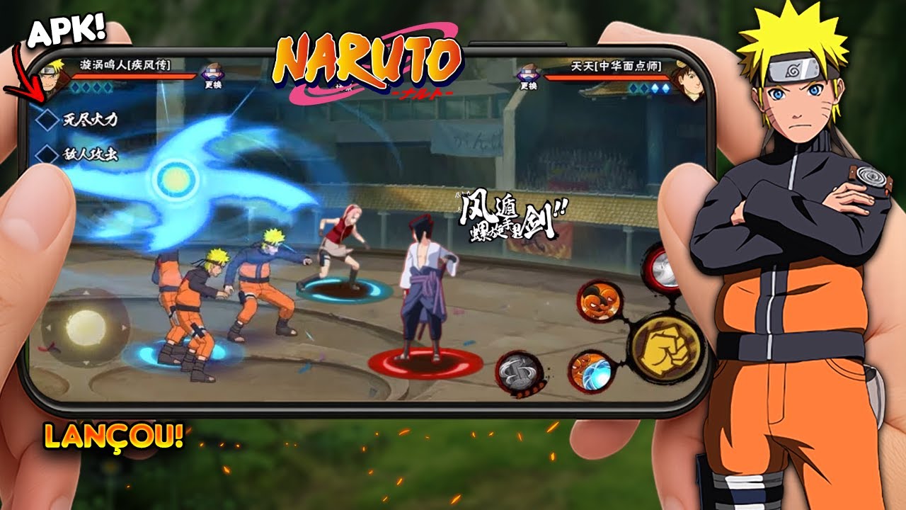 CHEGOU O NOVO JOGO DE NARUTO MOBILE PARA CELULAR!