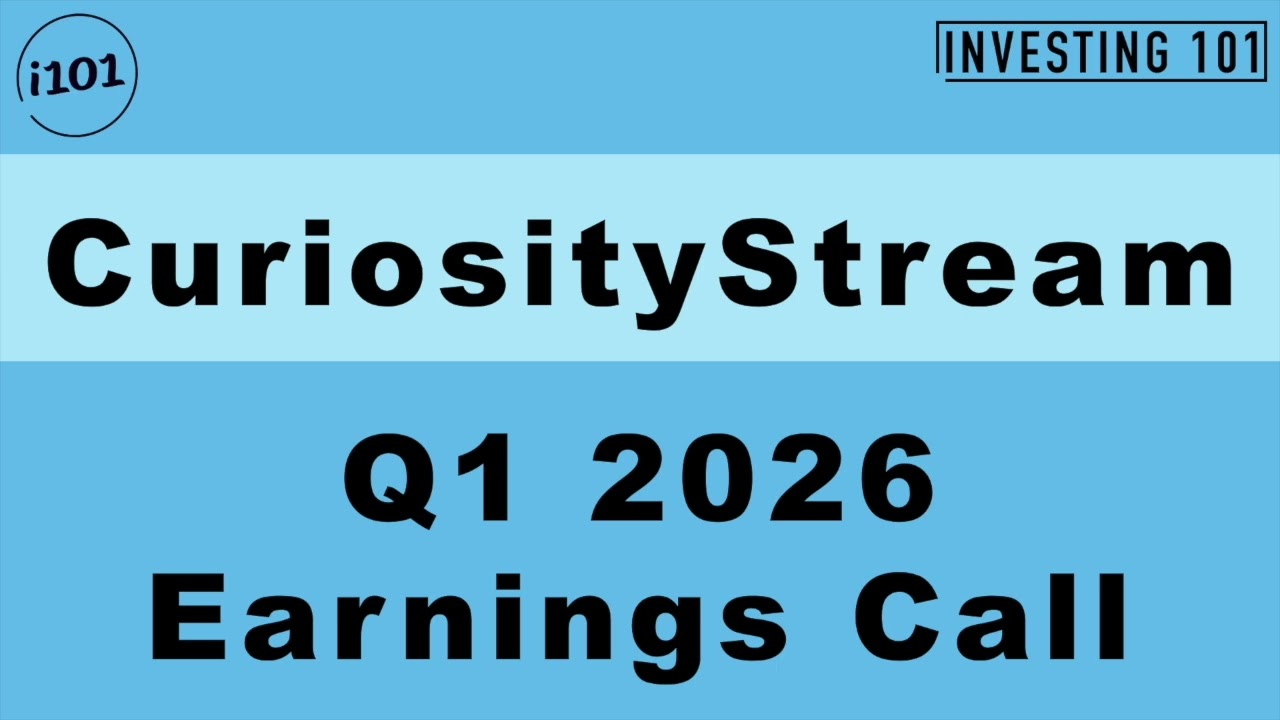 CuriosityStream Q1 2026 Earnings Call | Direct Subscriber Revenue Up 12% As Net Loss Narrows By 45%
