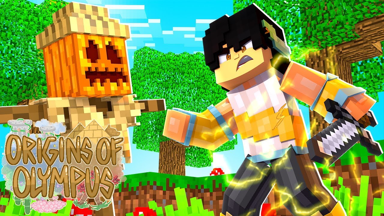 Training for the future| Minecraft ORIGINS OF OLYMPUS | (Percy Jackson Minecraft Roleplay)