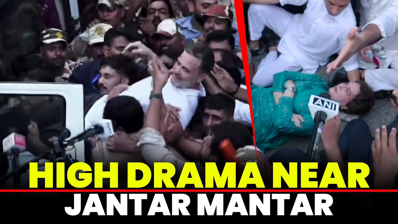 BREAKING NEWS: Rahul Gandhi Detained by Police Amid INDIA Bloc Protest Near Jantar Mantar