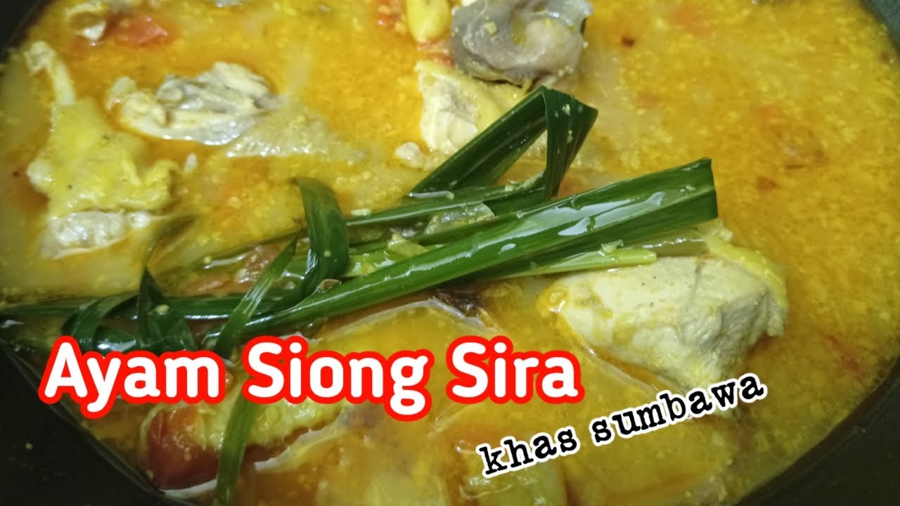 AYAM SIONG SIRA| KHAS SUMBAWA