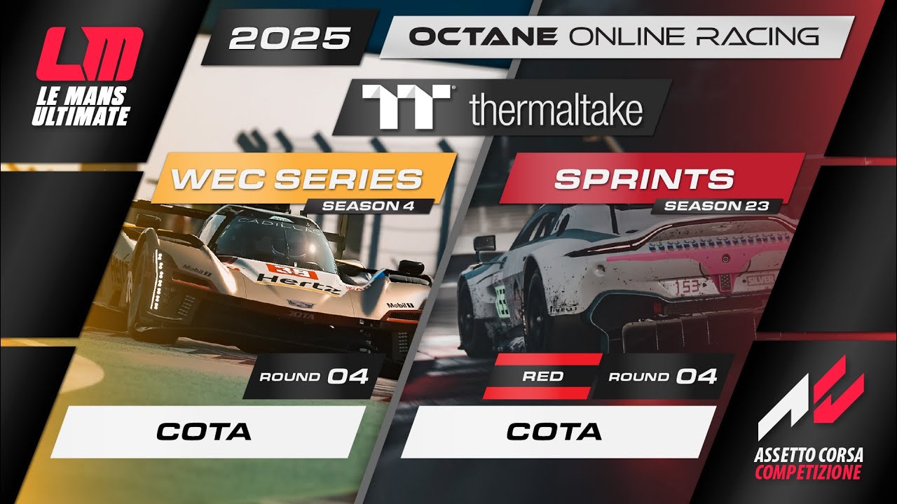 LMU WEC (S4R4) COTA + ACC  Thermaltake Sprint Series Split Red (S23R4) | COTA