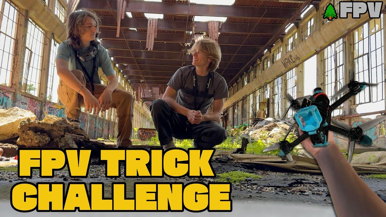 FPV DRONE TRICK CHALLENGE in ABANDONED BUILDING | 🌲FPV