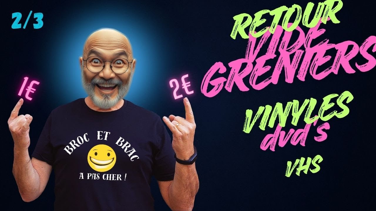 💥 Retour Vide Greniers de fin d'année ! 2/3  VHS/VINYLES/DVD