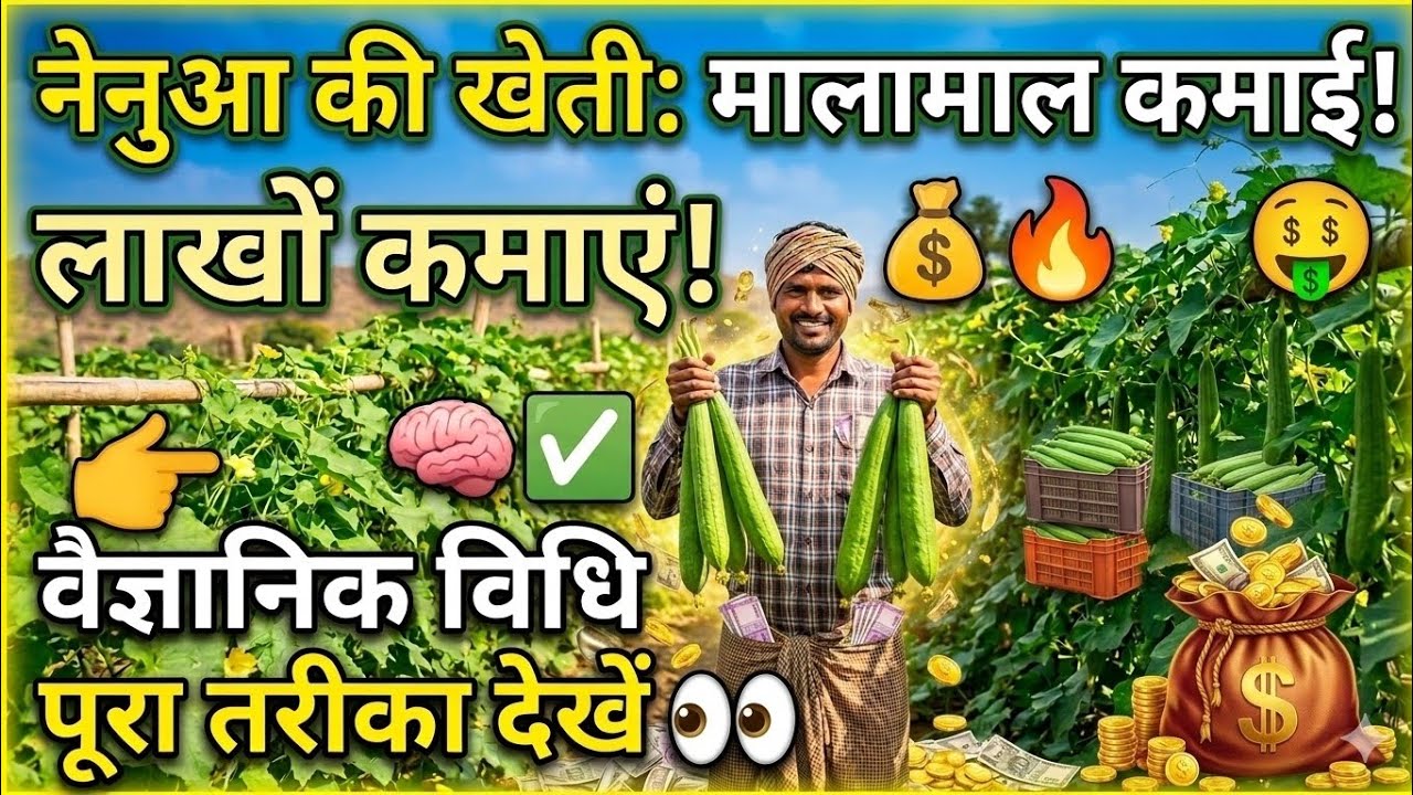 Nenua Ki Kheti Ka Sahi Tarika  White Seeded F1 Se 120 Quintal Production 😱