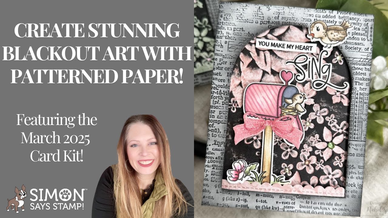 Create Stunning Blackout Art with Patterned Paper!