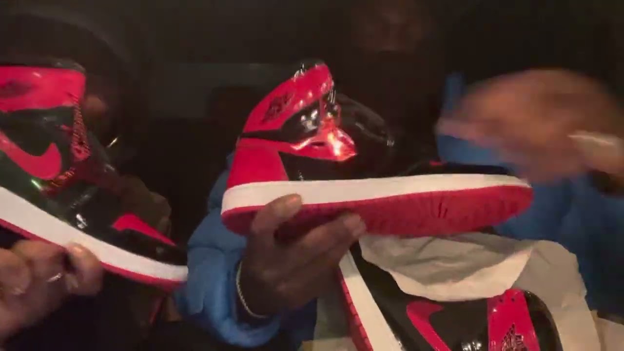Air Jordan 1 &lsquo;Patent Bred&rsquo; Real Nigga Review #unboxing #patentbred1