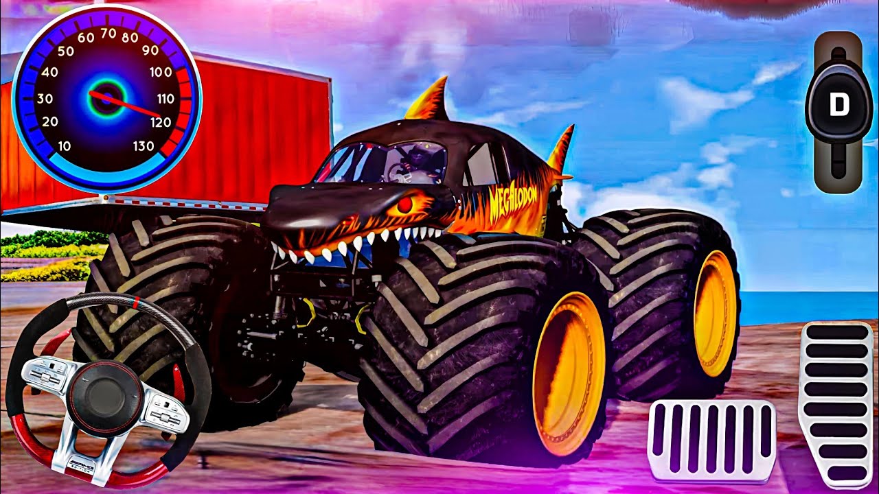 Monster Truck Demolition In Monster Truck Driving || Driving Monster Truck In Stunt Android Gameplay