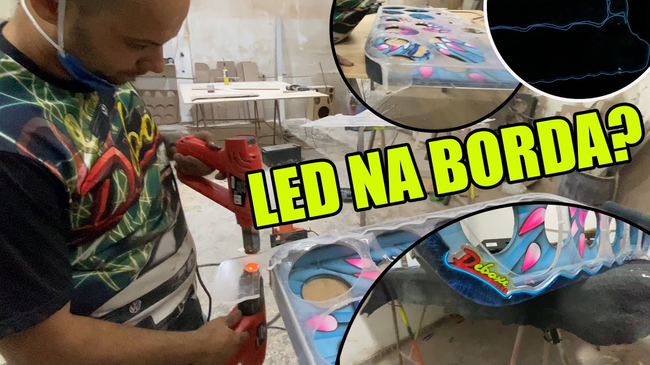 DOBRANDO O ACRÍLICO E MOSTRANDO O LED DA PORTA DO VOYAGE