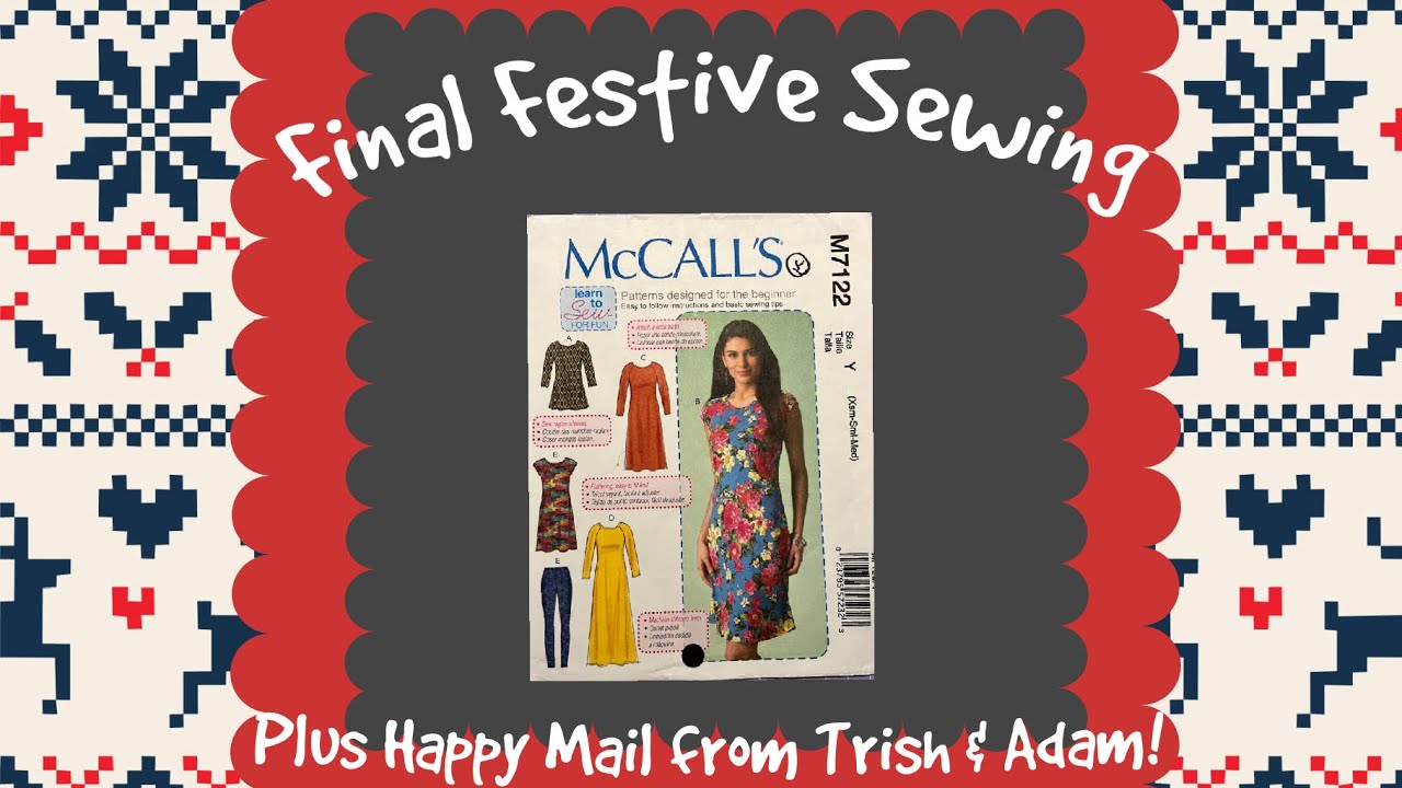 A Red Dress +Gifts from @pinkysfarm461 @AdamSews #fridaysews 22Dec