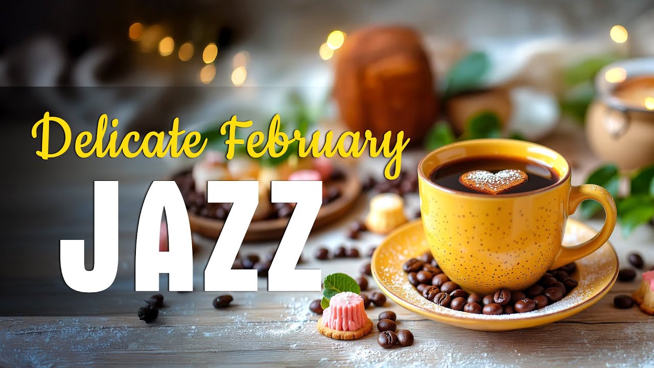 Delicate February Jazz ☕ Soft Bossa Nova Music & Lightly Piano Jazz Cafe Background for Positive Day