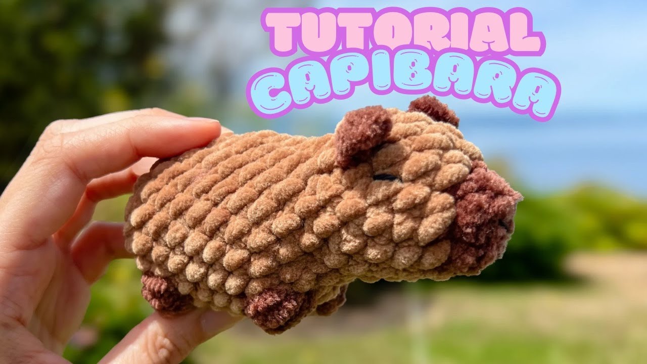 Cómo hacer un capibara a crochet l Tutorial paso a paso