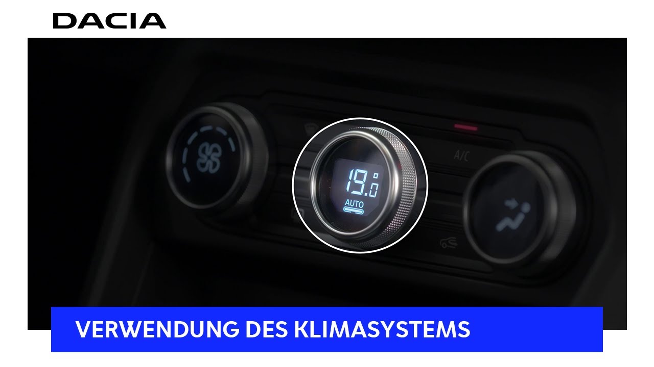DACIA SANDERO | Verwendung der Klimaautomatik | Dacia Deutschland