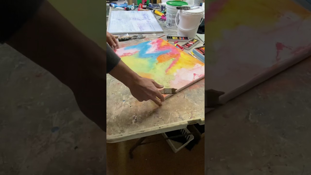Using Soft Pastels on Canvas | Pastel Art Techniques | 'Marine Life' Painting