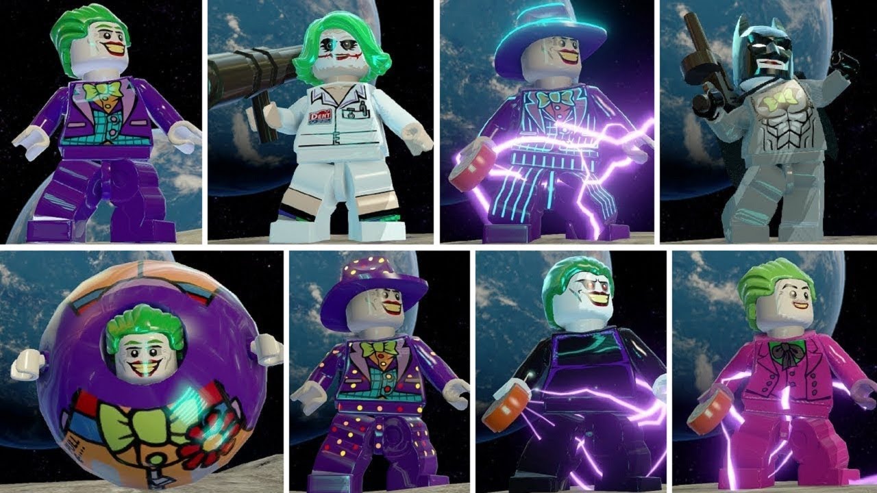 All Joker Characters & Suits in LEGO Batman 3