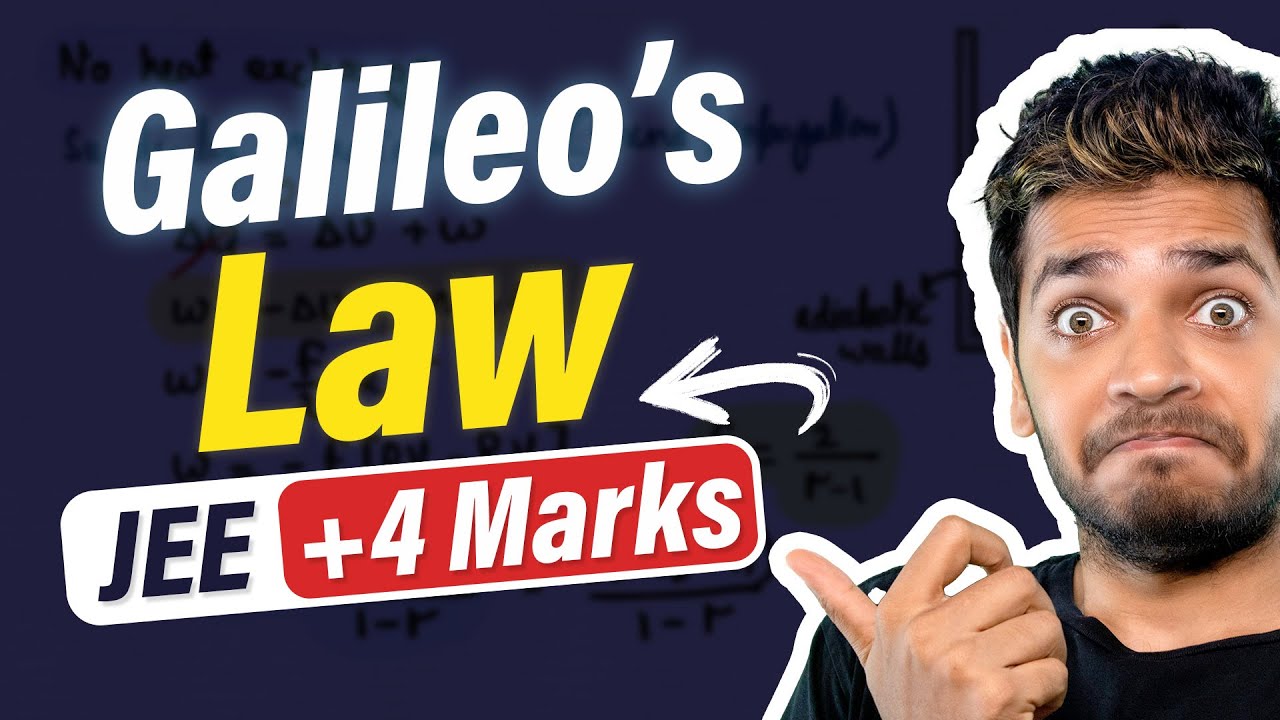 Galileo's Law of Odd Numbers with PYQs #jee #neet Vikrant Kirar