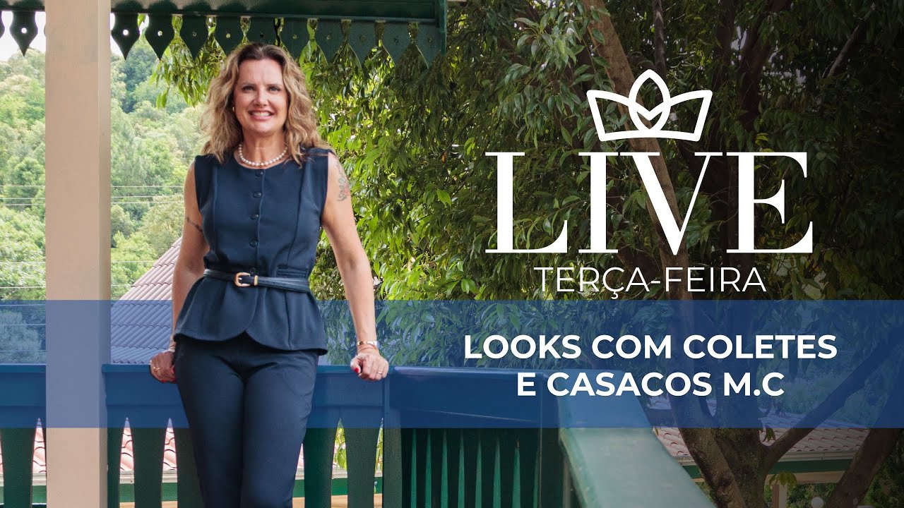 Live looks com coletes e casacos M.C