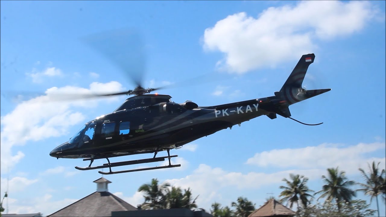 Agusta Westland AW-109 Trekker Start Enggine and Take Off By Captain Wayan Krisna Pasek