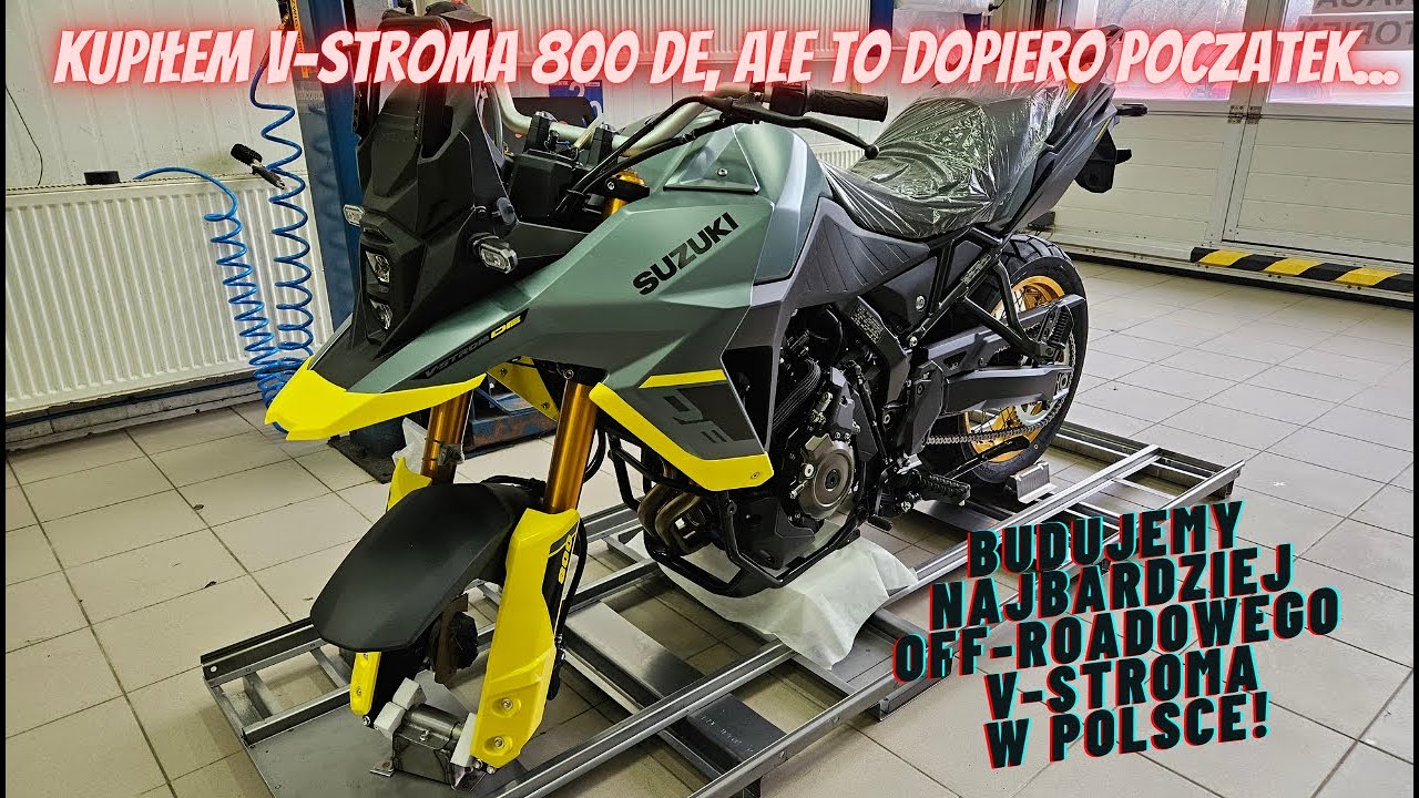 Kupił nowy motocykl i już w nim grzebie! Przerabiamy Suzuki V-Strom 800 DE na off-roadowego potwora!