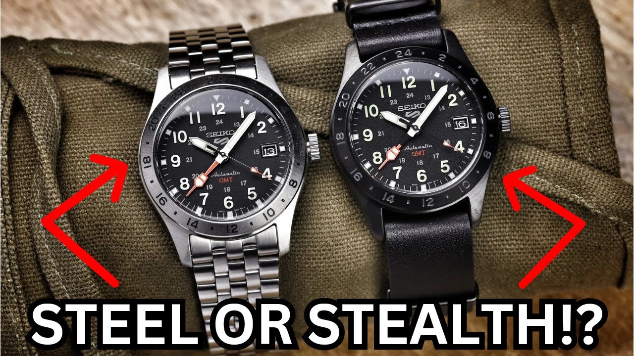 Новые спортивные часы Seiko 5 Sports Field GMT — сталь или невидимость!? SSK023 SSK025