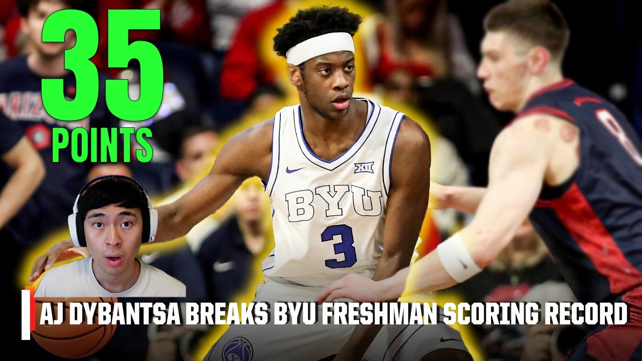 AJ Dybantsa Drops 35 & Breaks BYU Record 😳 Top NCAA Scorer!
